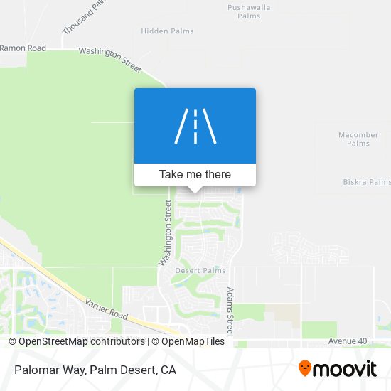 Palomar Way map