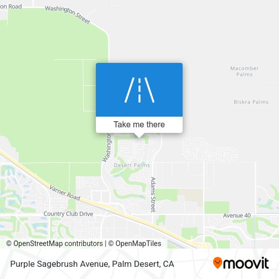 Purple Sagebrush Avenue map