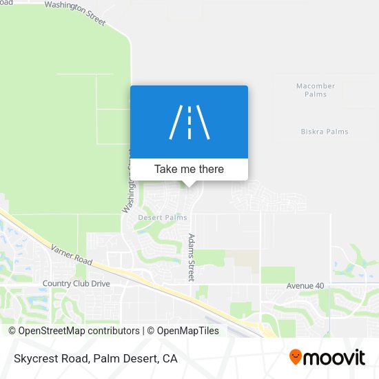Skycrest Road map
