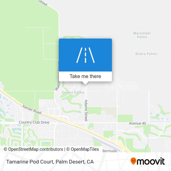 Tamarine Pod Court map