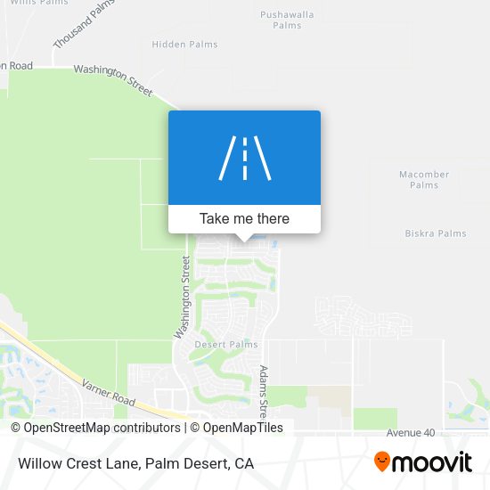 Willow Crest Lane map