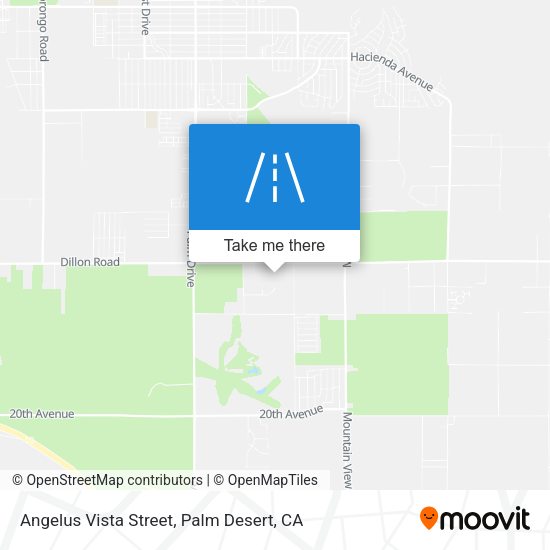 Angelus Vista Street map