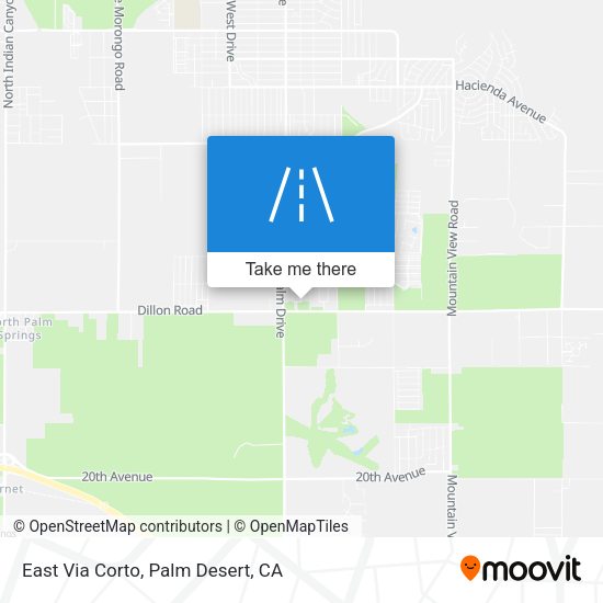East Via Corto map