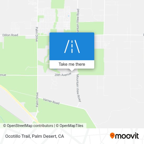 Ocotillo Trail map