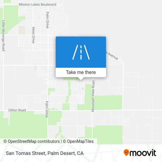 San Tomas Street map