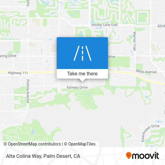 Alta Colina Way map