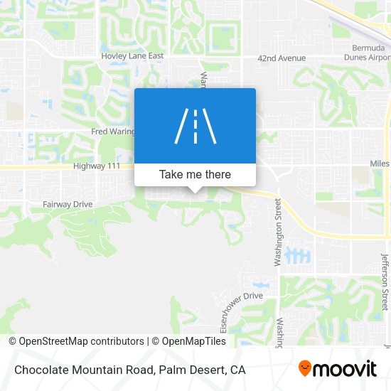 Mapa de Chocolate Mountain Road