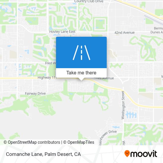 Comanche Lane map