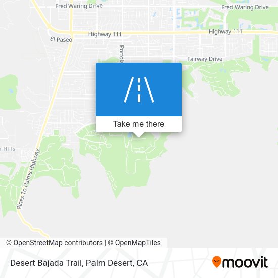 Desert Bajada Trail map