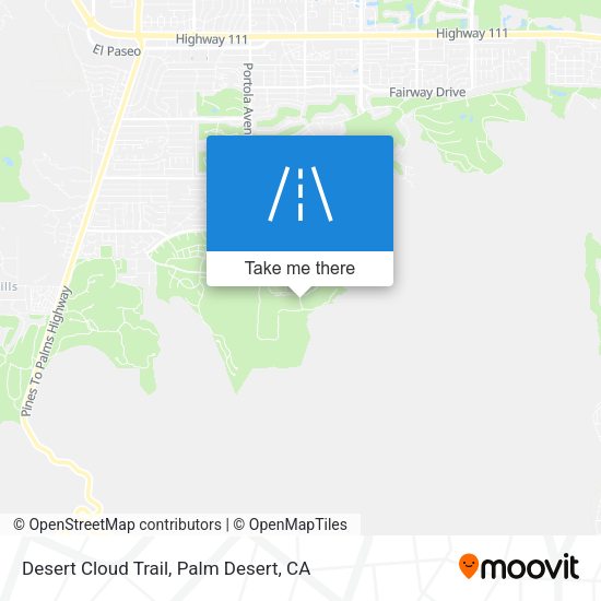 Desert Cloud Trail map