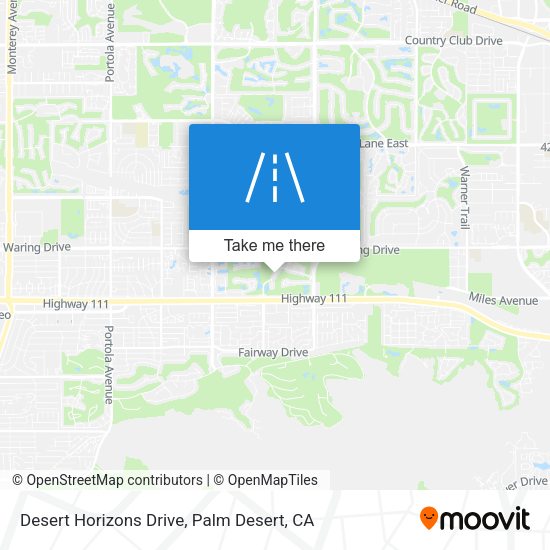 Desert Horizons Drive map