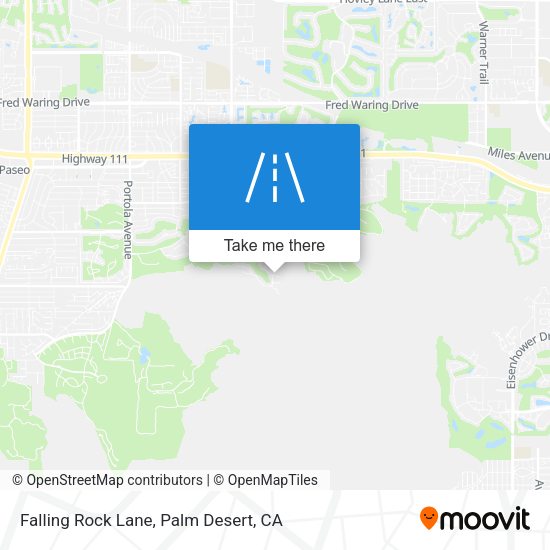 Falling Rock Lane map