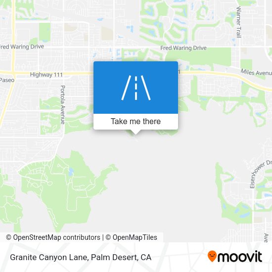 Granite Canyon Lane map