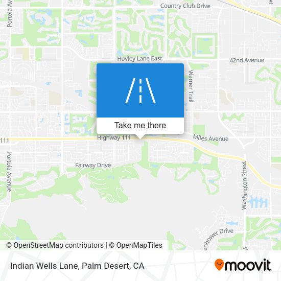 Mapa de Indian Wells Lane
