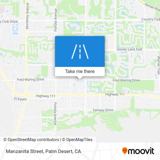 Manzanita Street map
