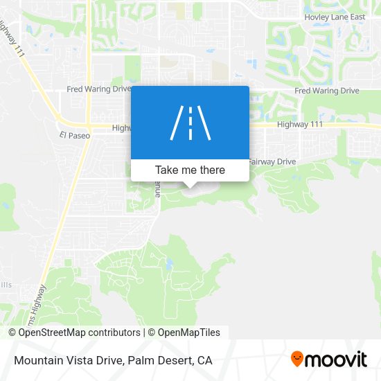 Mountain Vista Drive map