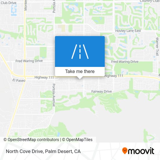 North Cove Drive map
