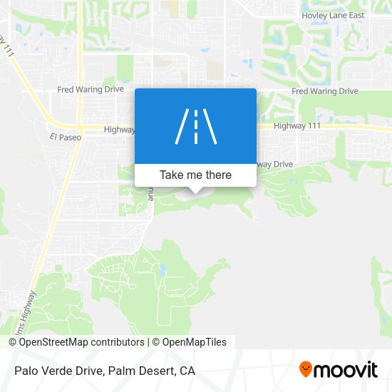 Palo Verde Drive map