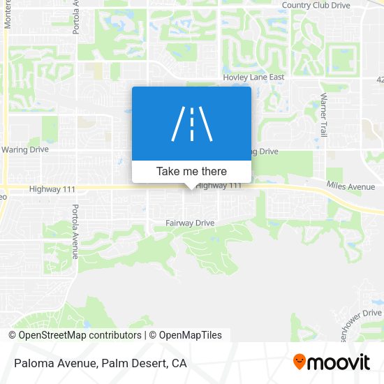 Mapa de Paloma Avenue