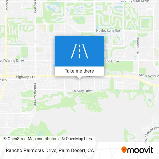 Rancho Palmeras Drive map