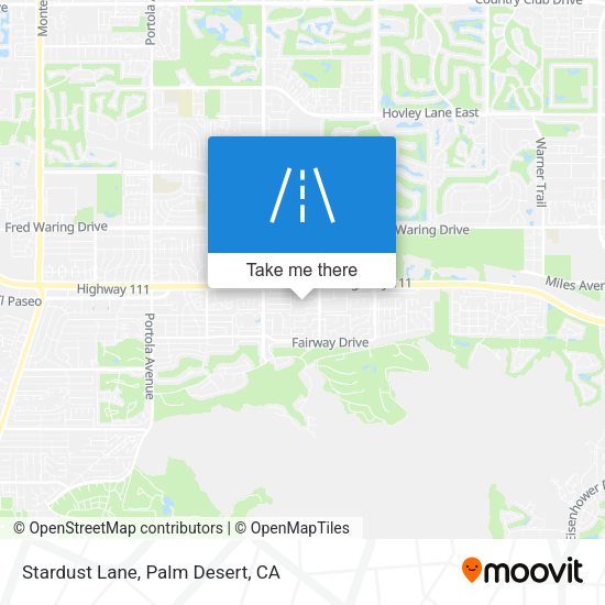 Stardust Lane map