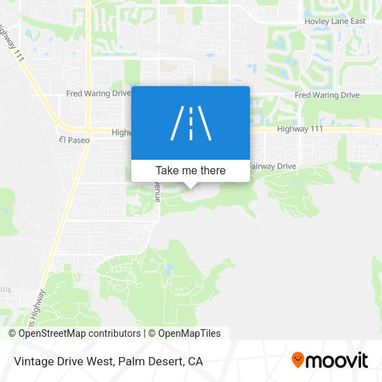 Vintage Drive West map
