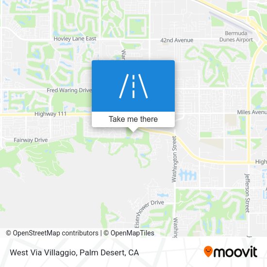 West Via Villaggio map