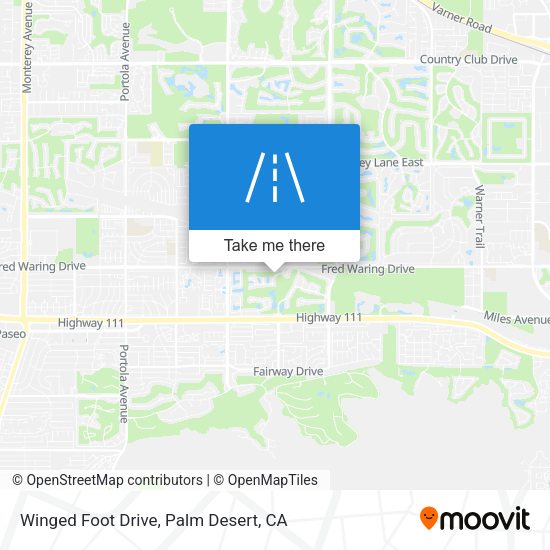 Winged Foot Drive map