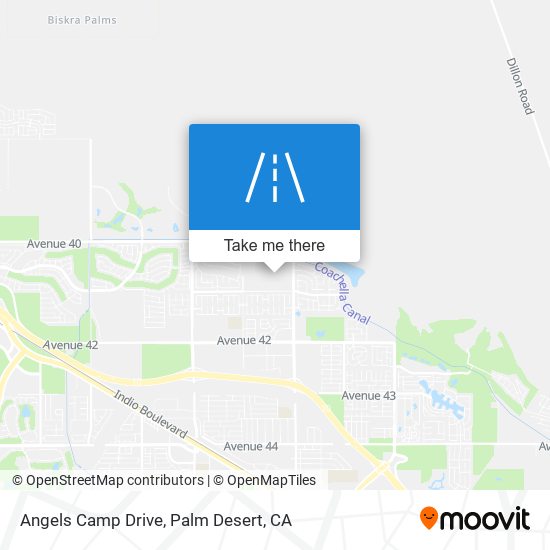 Angels Camp Drive map