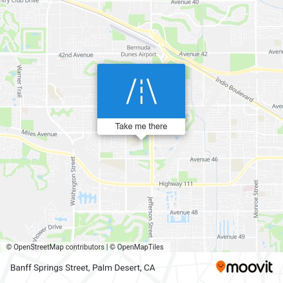 Banff Springs Street map