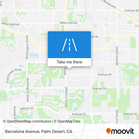 Barcelona Avenue map
