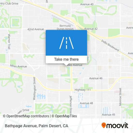 Bathpage Avenue map