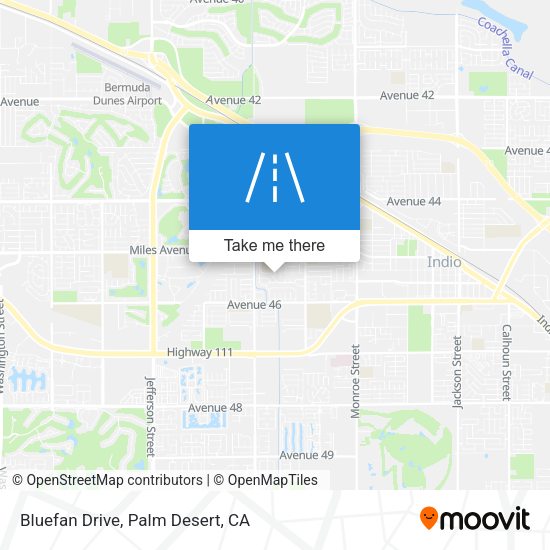 Bluefan Drive map