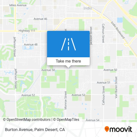Mapa de Burton Avenue