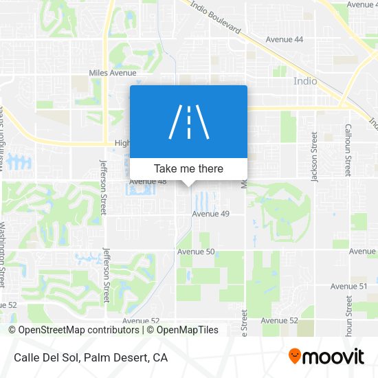 Calle Del Sol map