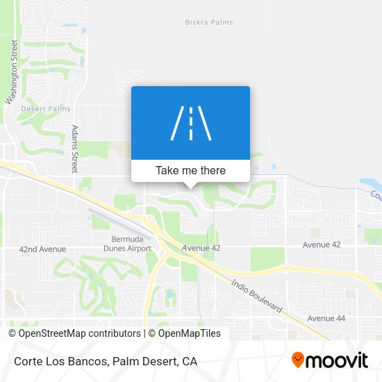 Corte Los Bancos map