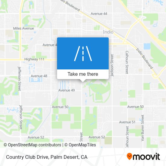 Mapa de Country Club Drive