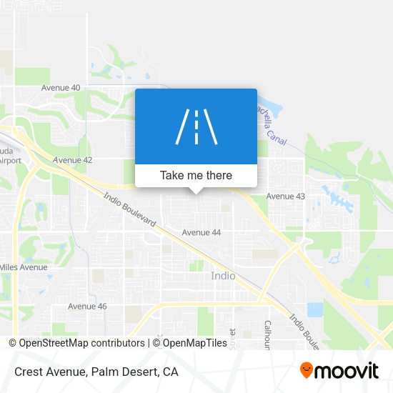 Crest Avenue map