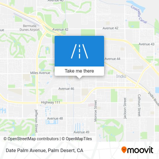 Date Palm Avenue map