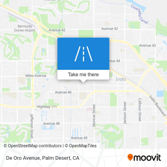 Mapa de De Oro Avenue