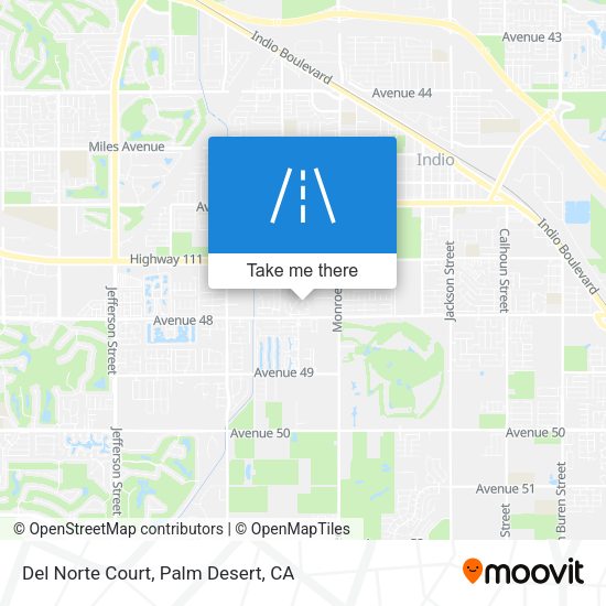 Del Norte Court map