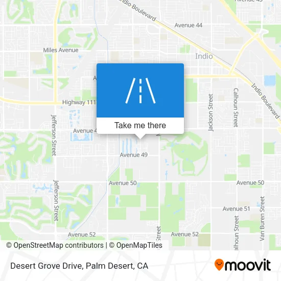 Desert Grove Drive map