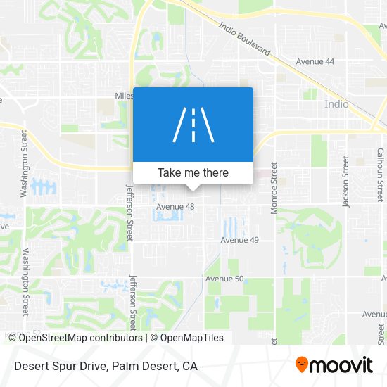 Desert Spur Drive map