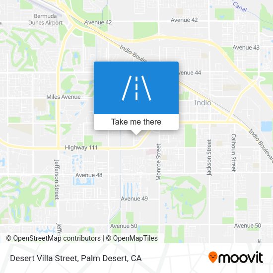 Desert Villa Street map