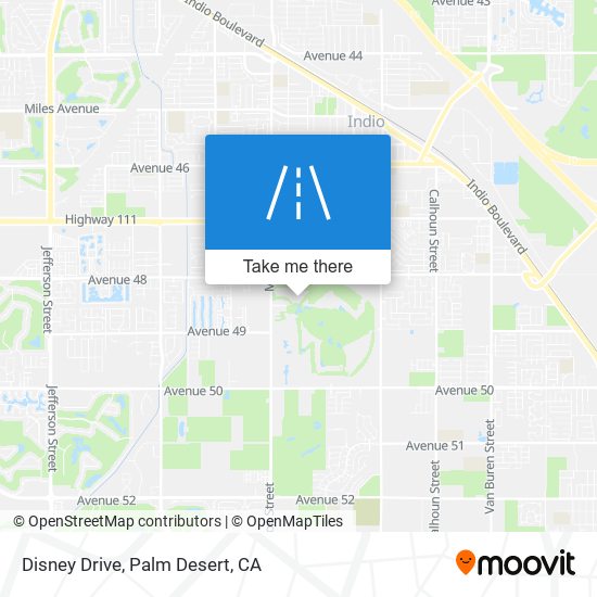 Disney Drive map