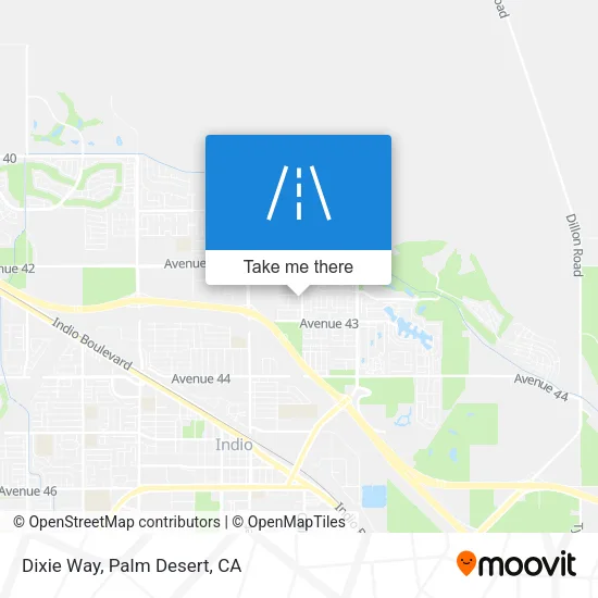 Dixie Way map