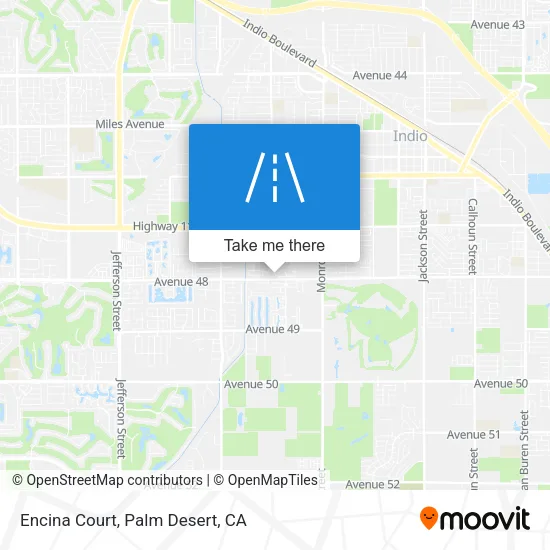 Encina Court map
