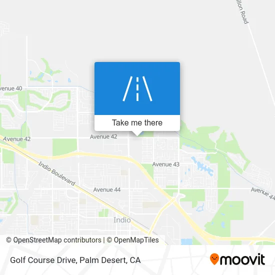 Golf Course Drive map