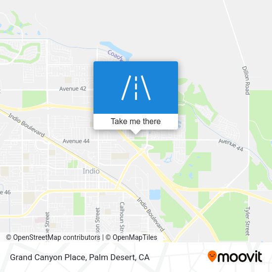 Grand Canyon Place map