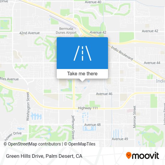 Green Hills Drive map